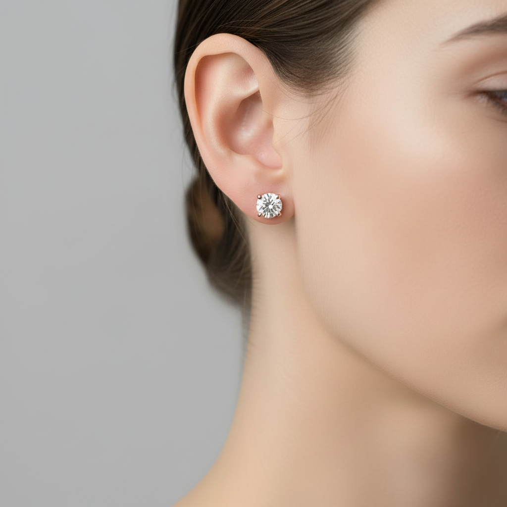 Solitaire Earrings