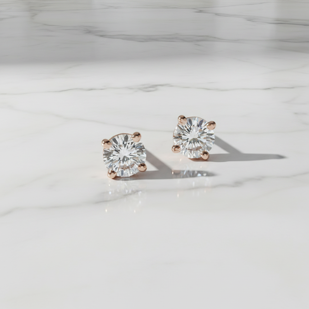 Solitaire Earrings