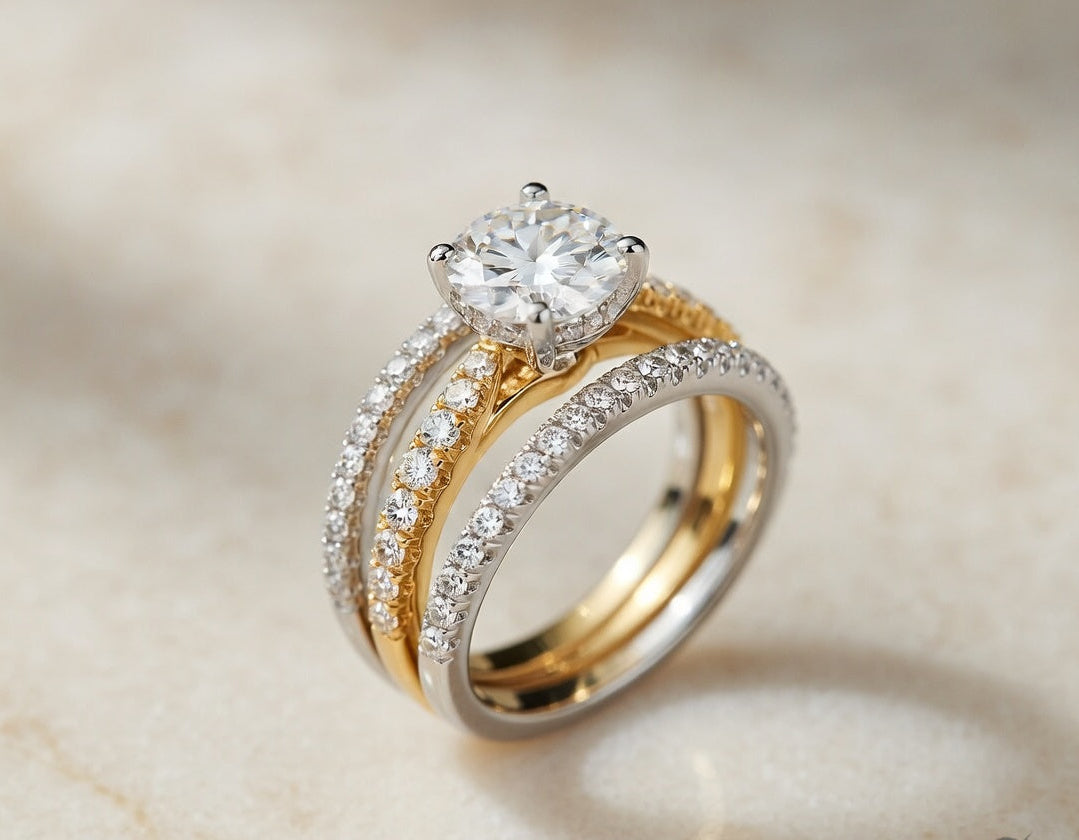 Triple Line Eternal Ring