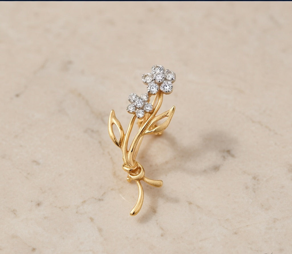 Floral Radiance Brooch