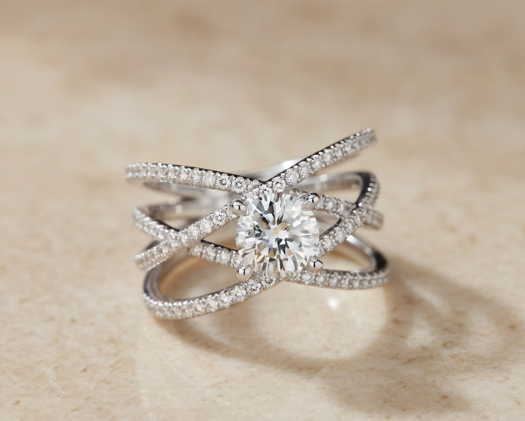 Radiant Criscross Ring