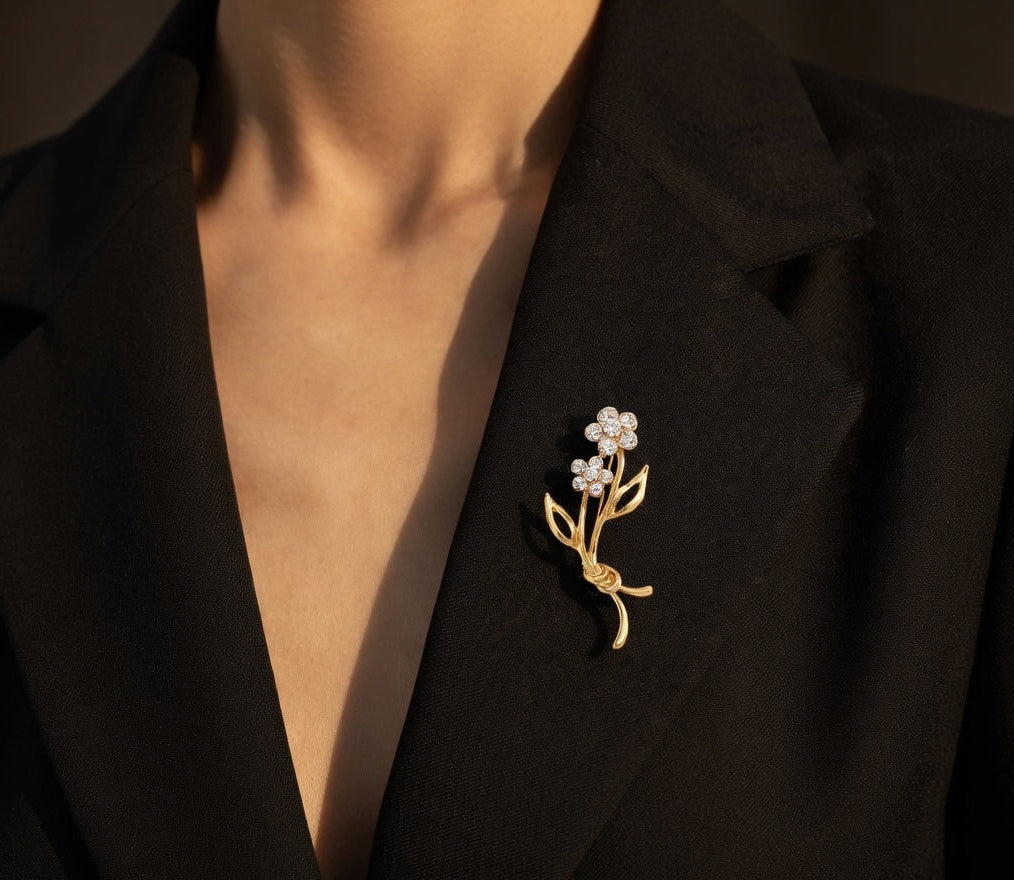 Floral Radiance Brooch